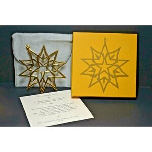1978 MMA Met Museum of Art star ornament copper‎ surfaced with pure gold